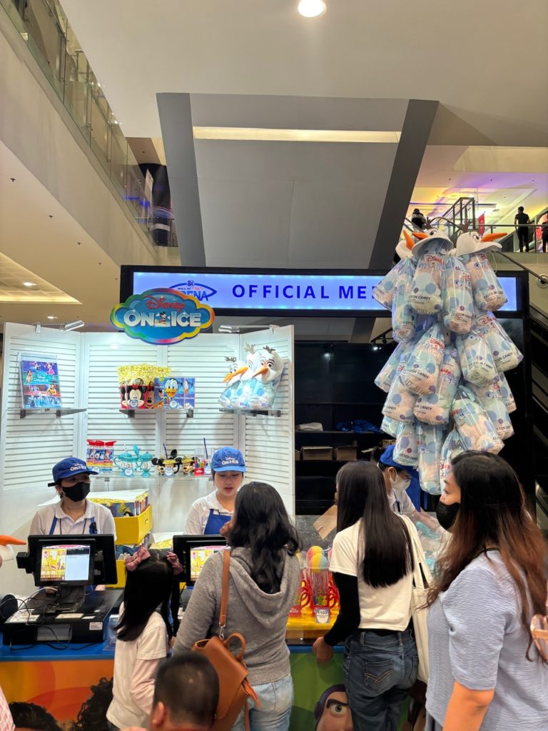 Disney on Ice Snack and souvenir booth