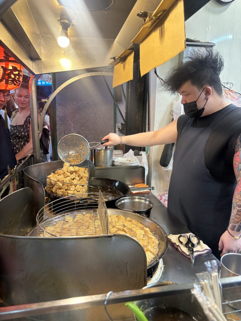 Cooking stinky tofu