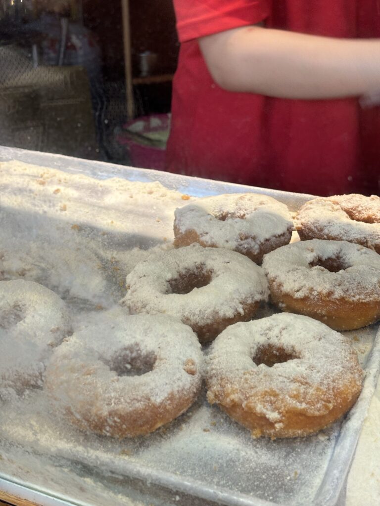 Fried cheese donuts at Ximending Market